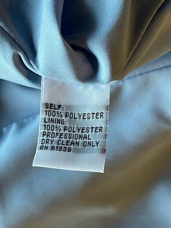 Rickie Freeman for Teri Jon Silver Metallic Brocade Cocktail Dress Size 12 EUC - Picture 7 of 9